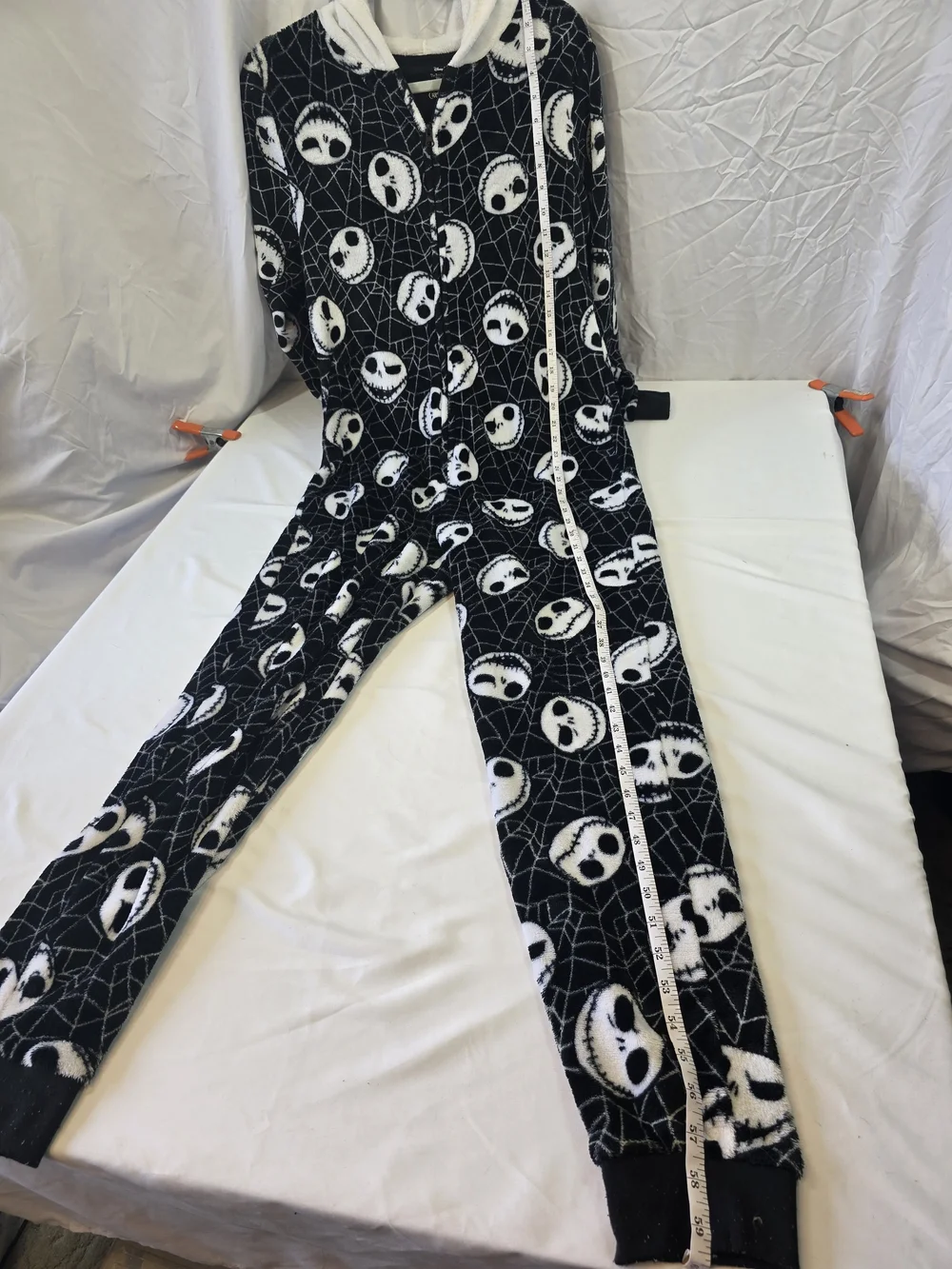 Disney The Nightmare Before Christmas Jack Skellington Hooded Onesie Medium